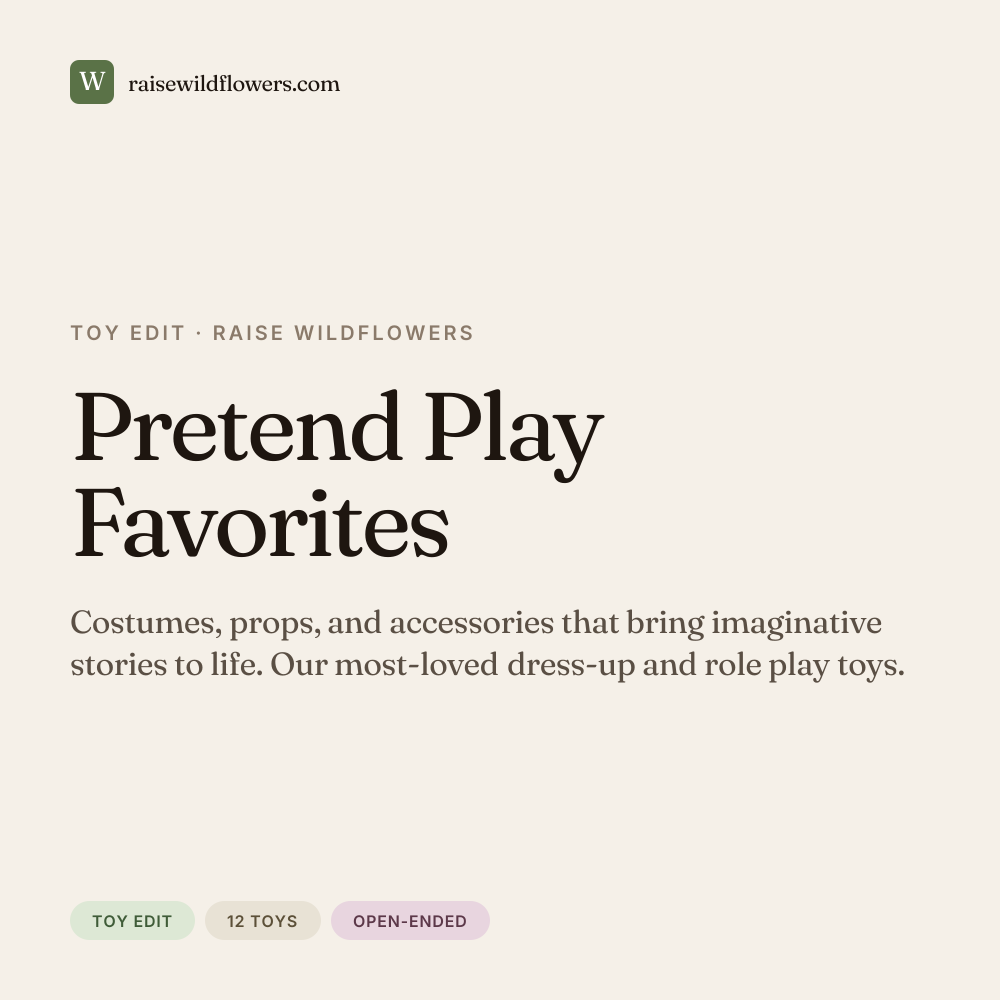 Pretend Play Favorites, a curated list from Raise Wildflowers